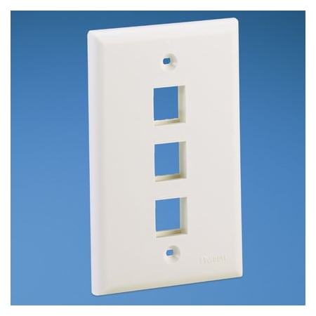 Panduit 3-Port, Single Gang, Flush Mount Vert (10 Pack), 10PK NK3FNWH
